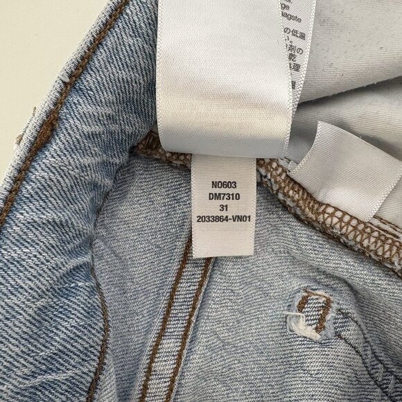 Madewell Wide-Leg Crop Jeans (Sz 31) The Perfect Vintage Light Wash High Rise - Picture 12 of 13